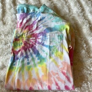 Ivory Ella long sleeve tie die shirt - size S